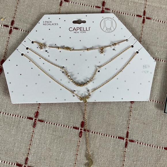 Nordstrom Capelli New York Necklace Sets 6 Total Necklaces Stacked or Separate - Picture 2 of 4